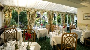 Wordsworth Hotel Conservatory Dining Room with beautifully draped tables